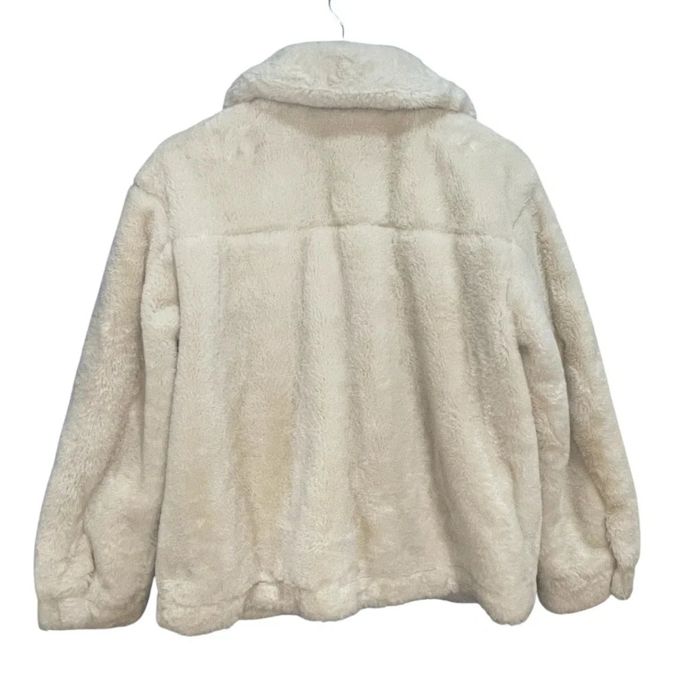 Jou Jou Women's Cream Teddy Jacket